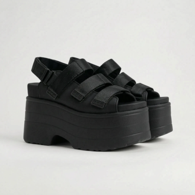 Retro Chunky Platform Sandalen