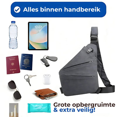 Compacte Schoudertas met Anti-Diefstal Ontwerp