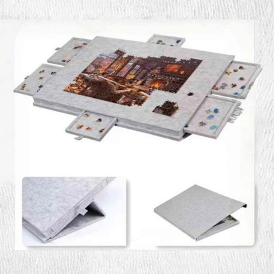Puzzle - Plateau pliant pour puzzle avec système de rangement