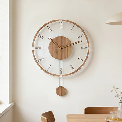 Wandklok - Transparant Design met Stil Uurwerk