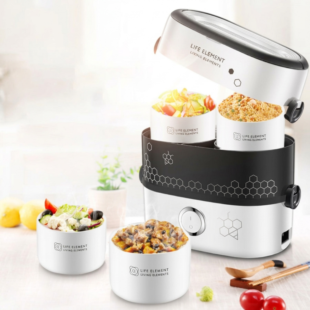 Elektrische lunchbox - verwarming met stoomfunctie