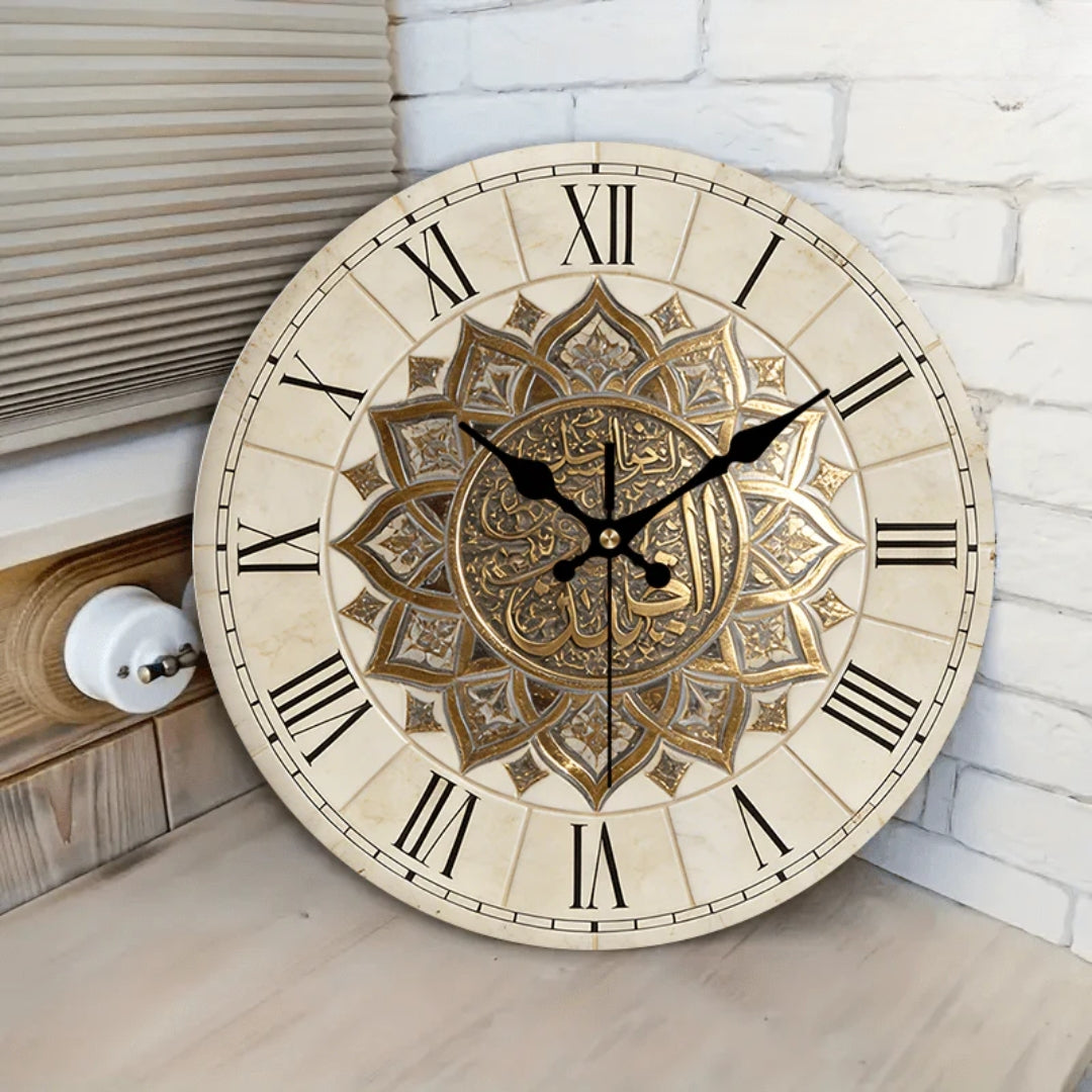 MYHOME® - Retro Houten Wandklok met Romeinse Cijfers