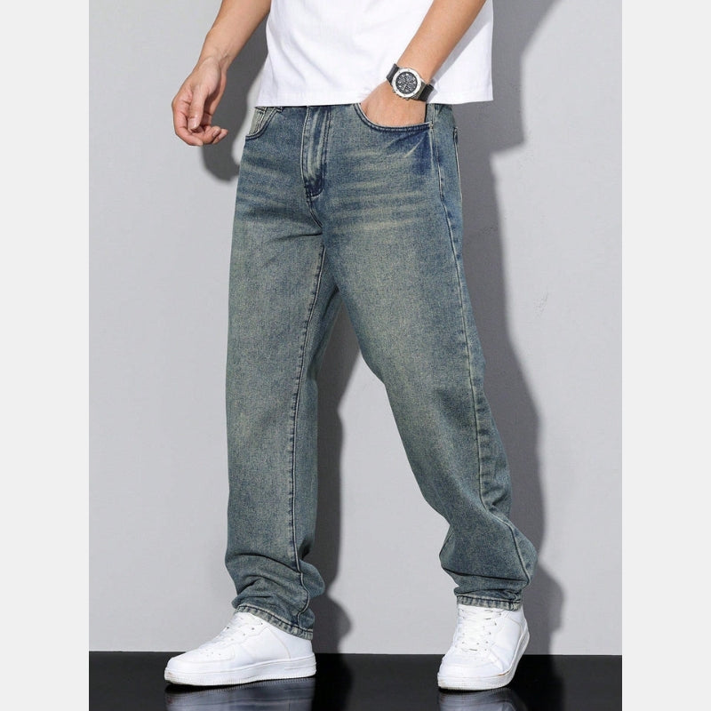 Pim - Casual Heren Jeans Effen Kleur