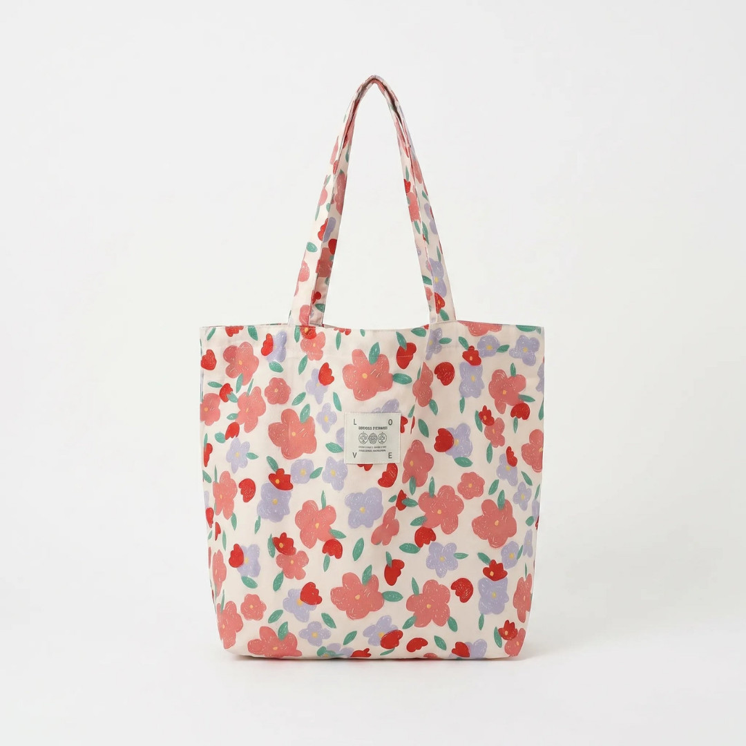 Schoudertas Met Bloemenprint - Rosana