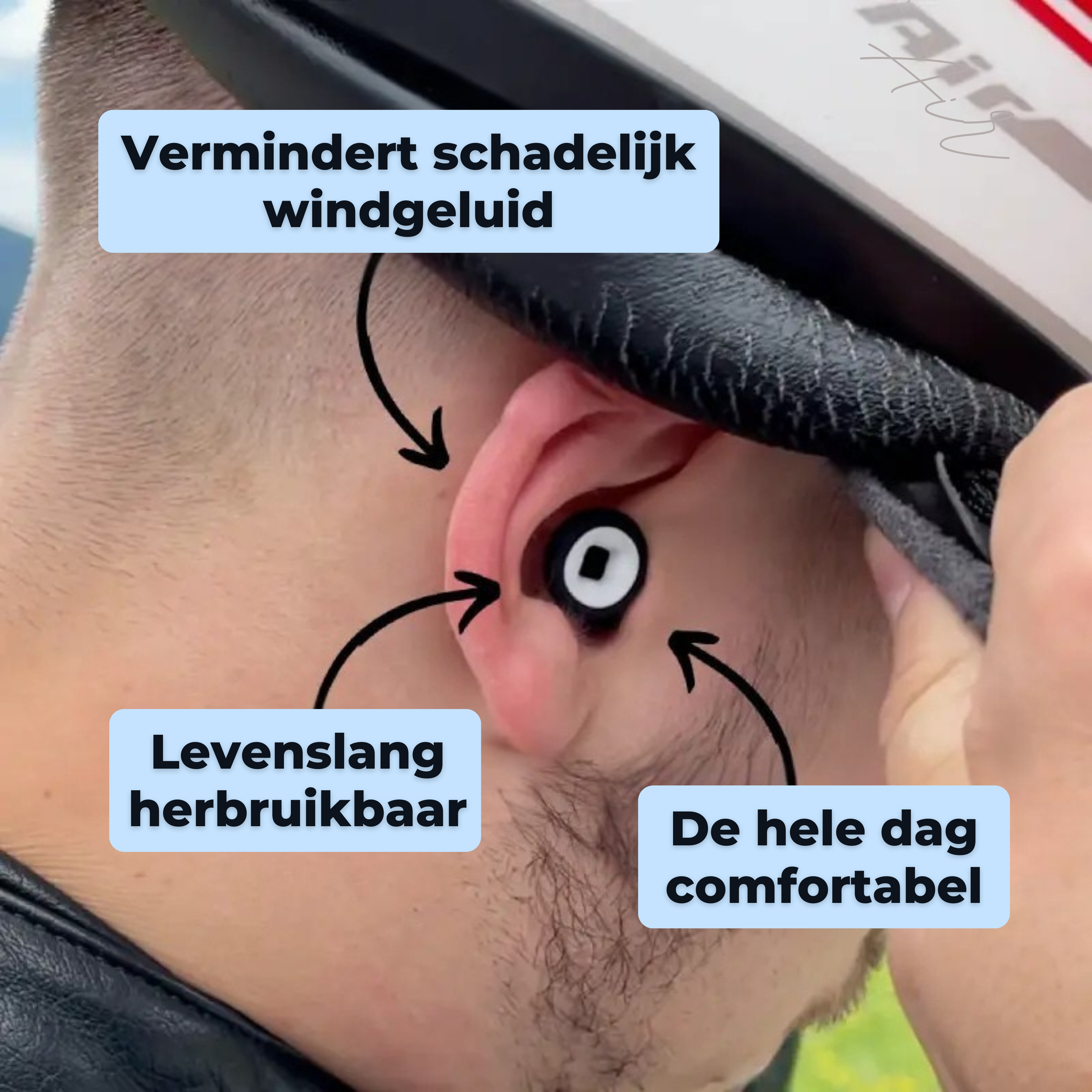 WindStil Moto | Protection contre le bruit du vent et les acouphènes
