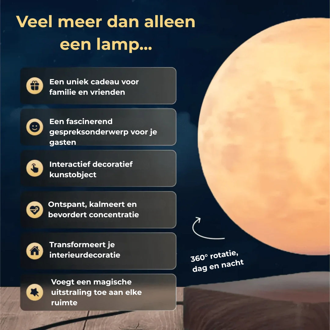 Zwevende Maanlamp - Magnetische Levitatie Verlichting