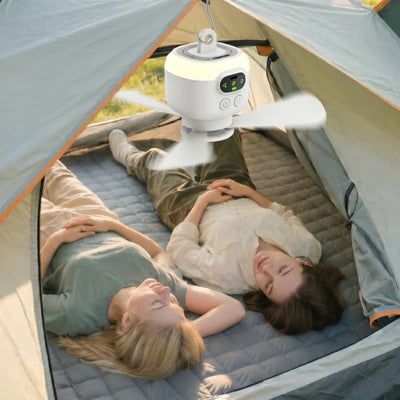 Oplaadbare Draagbare Ventilator met LED en Afstandsbediening - BreezeLite