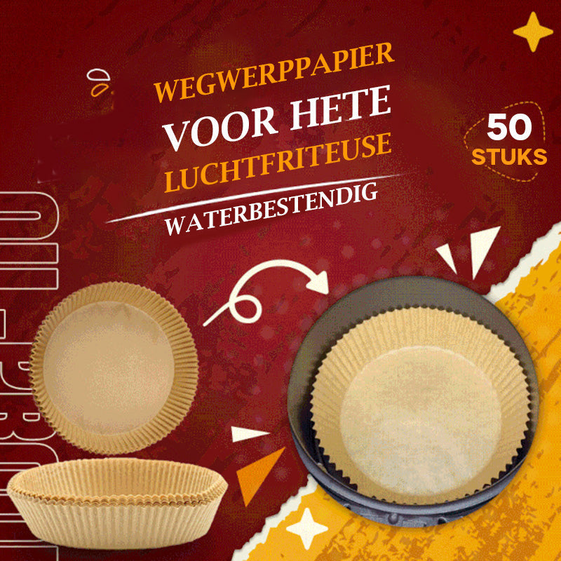 Non-stick Airfryer Inlegvellen | 50 stuks