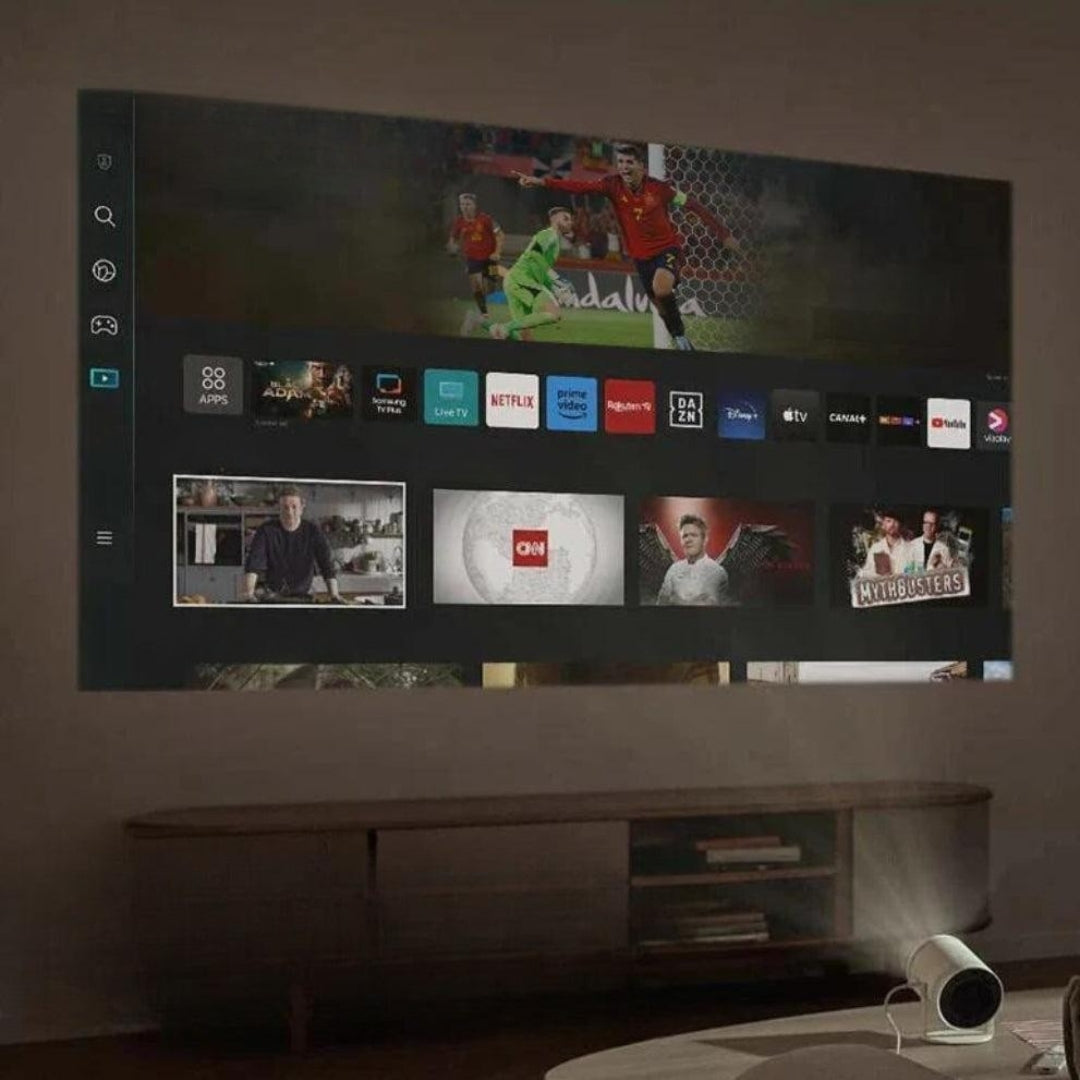 360° Smart Projector PRO Ultra HD Thuisbios - Draagbare Smart Beamer - CineVision