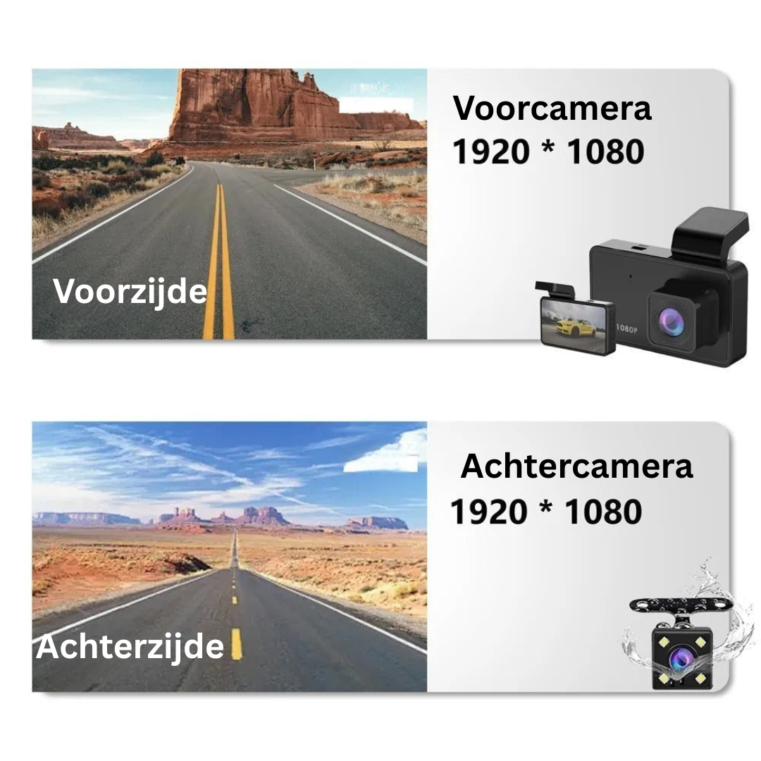 Dashcam - Full HD Opnames met G-Sensor Beveiliging - RoadGuard