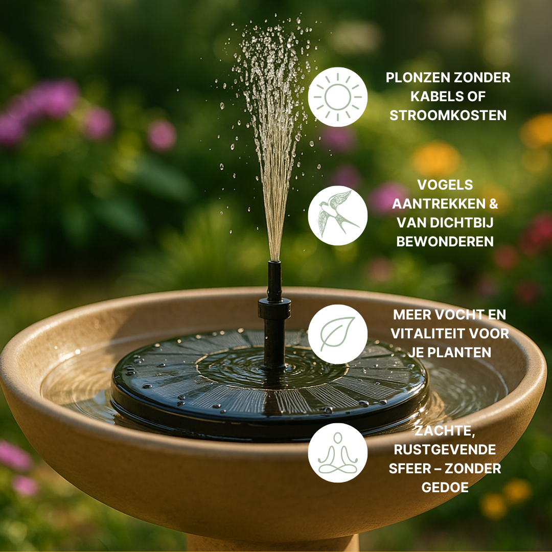 FloraFontana - Solar Tuin Fontein voor de Tuin