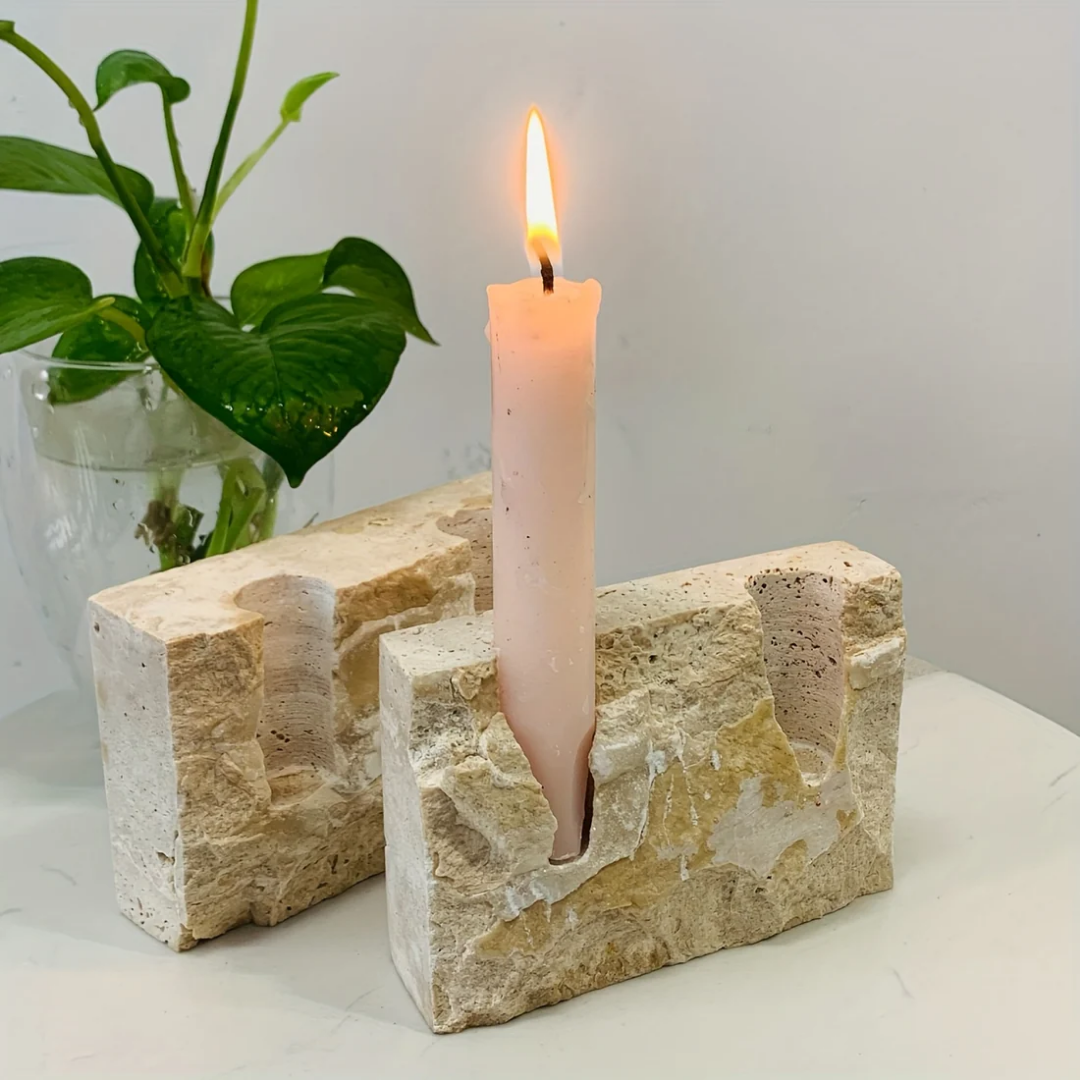 MYHOME® - Kaarshouder met Rechthoekig Marmer Design