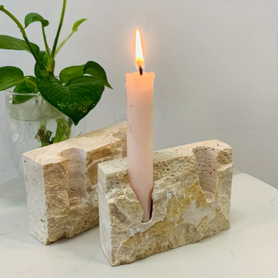 MYHOME® - Kaarshouder met Rechthoekig Marmer Design