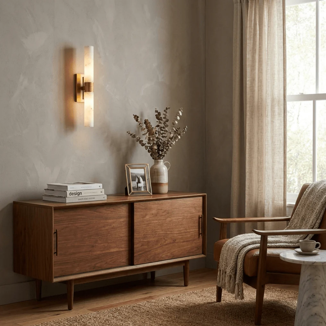 MYHOME® - Alabaster Cilinder Design Wandlamp