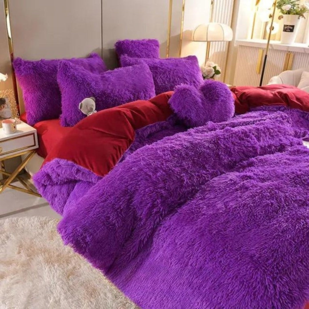 Fleece Beddengoed Set - Extra Warm Winter Dekbedovertrek - CozyDream