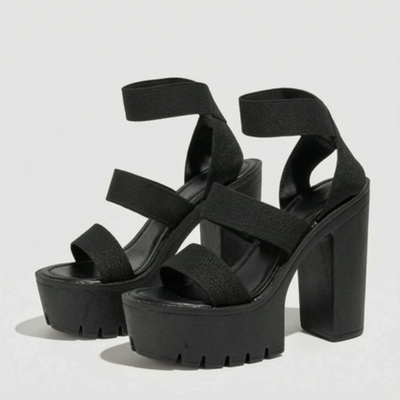 Sandalen Met Plateau Blokhak