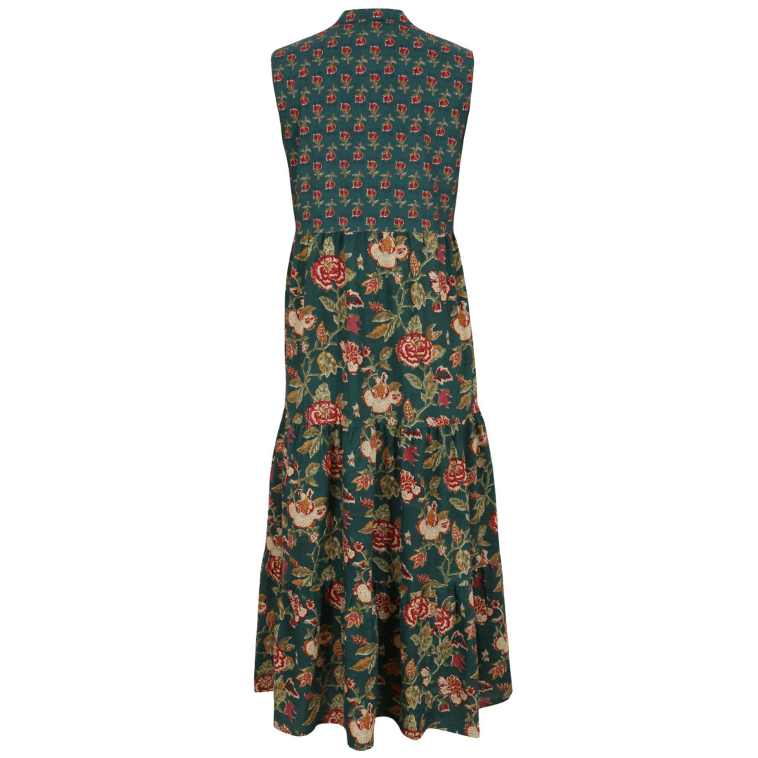 Zomerjurk - Lange Bloemenjurk met Zakken - Florabelle