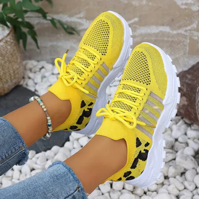 Lage sneaker met leopard print - Veloria