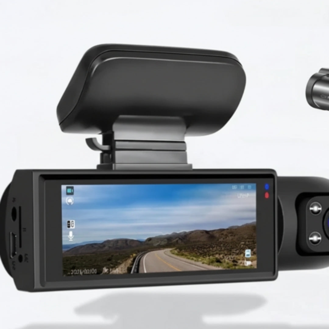 Dashcam - 3 Kanaals Full HD Autocamera met Nachtzicht - RiveCam