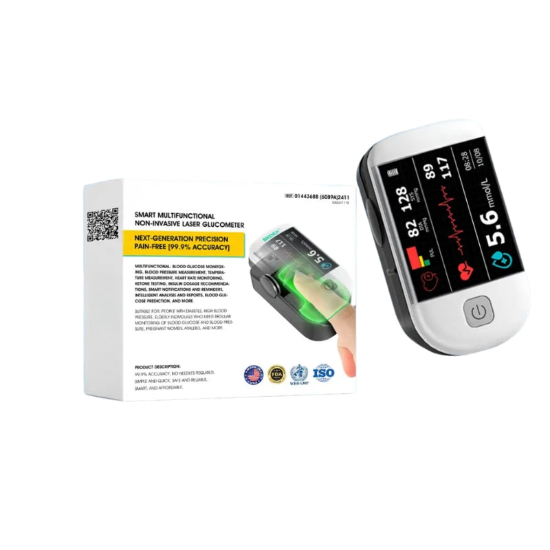 Pulsoxymeter - Compacte Zuurstofmeter met OLED Scherm - VitaScan