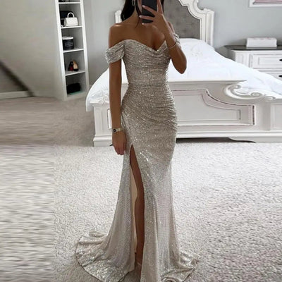 Élara - Off-Shoulder Maxi Jurk