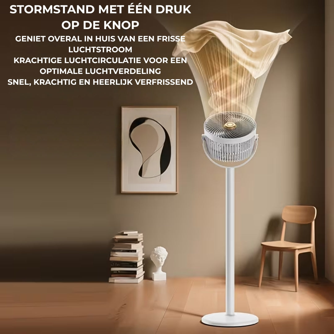 Draagbare Luchtkoeler - Draadloze Uitschuifbare Staande Ventilator