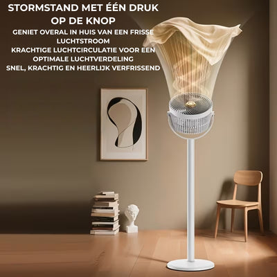 Draagbare Luchtkoeler - Draadloze Uitschuifbare Staande Ventilator
