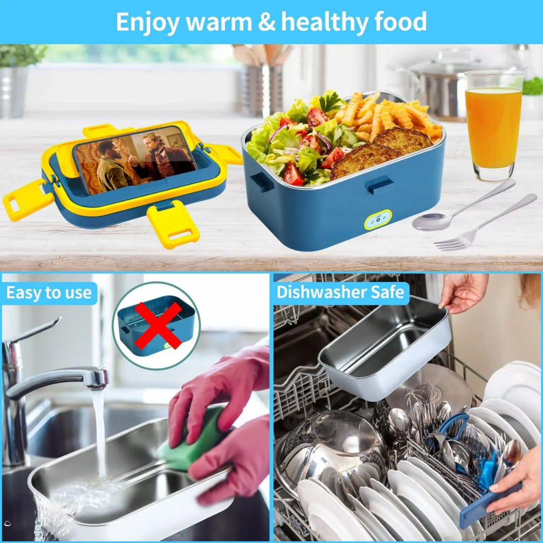 Elektrische lunchbox - 2-in-1 voor auto en thuis