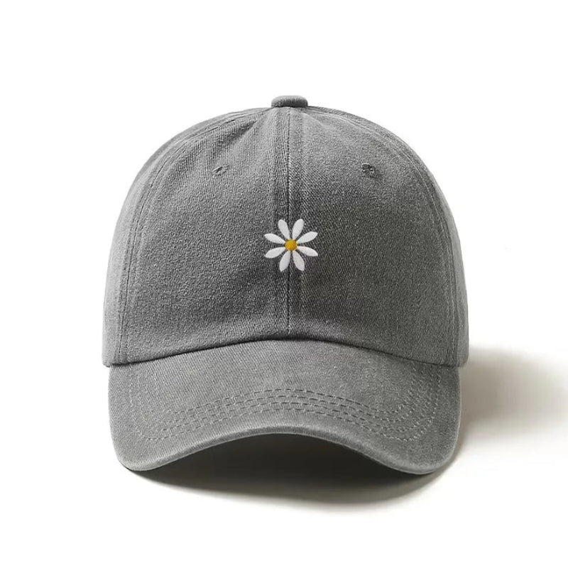 Baseball Cap - Verstelbare Pet met Madelief Borduursel - Florvex