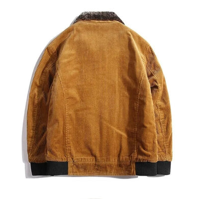Corduroy Jas - Warme Regular Fit Winterjas voor Heren - Puroven