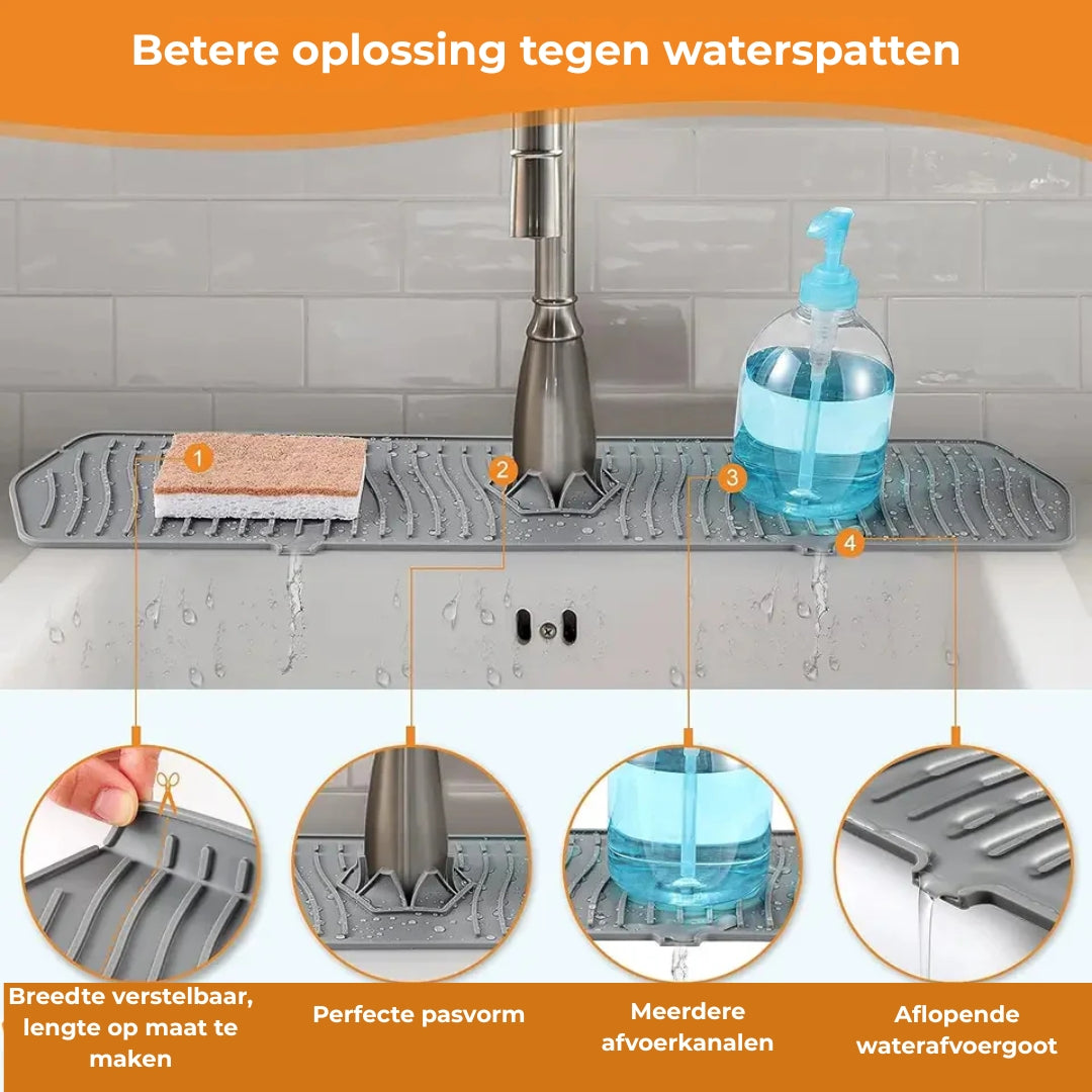 Spatscherm - Siliconen Waterafleider Voor De Gootsteen