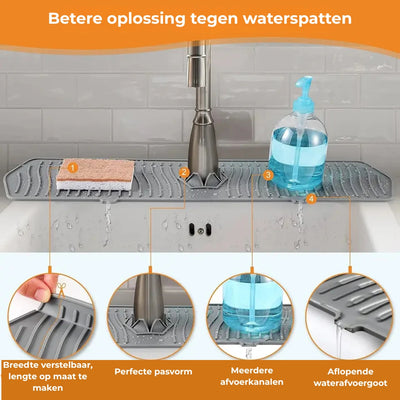 Spatscherm - Siliconen Waterafleider Voor De Gootsteen