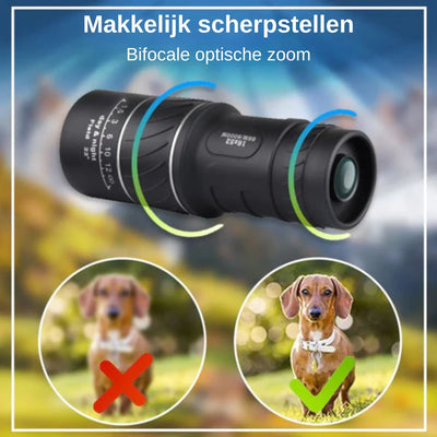 Monoculaire Jumelle - Zoom HD 16x52 pour une Vision Nette et Précise