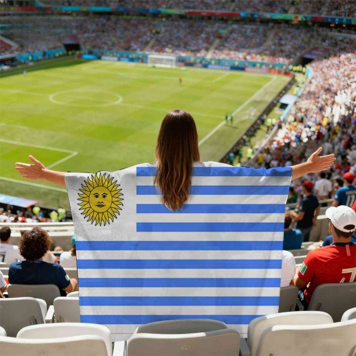 WK Vlag - Lichtgewicht Supporterscape Voor Fans - Support Cape