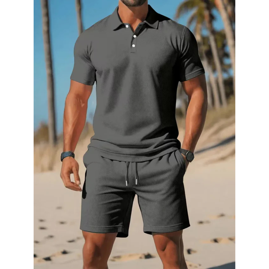 Zomer set - Luxe Polo en Shorts Set - Ashford