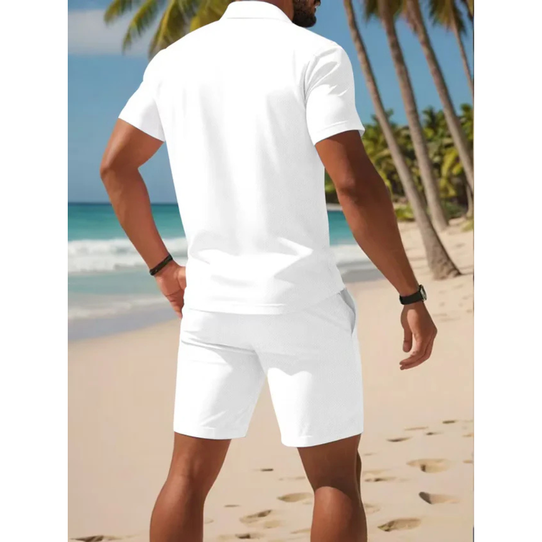Zomer set - Luxe Polo en Shorts Set - Ashford