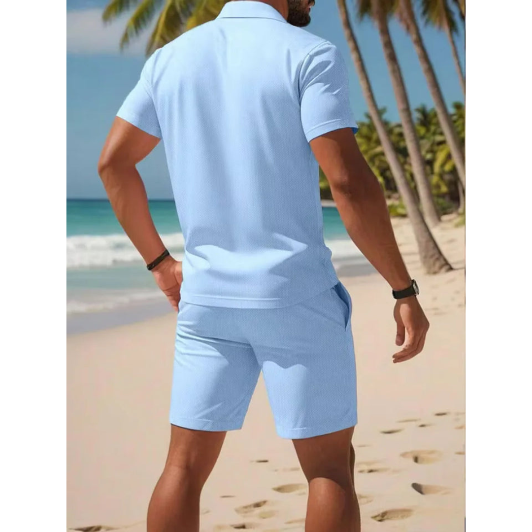 Zomer set - Luxe Polo en Shorts Set - Ashford
