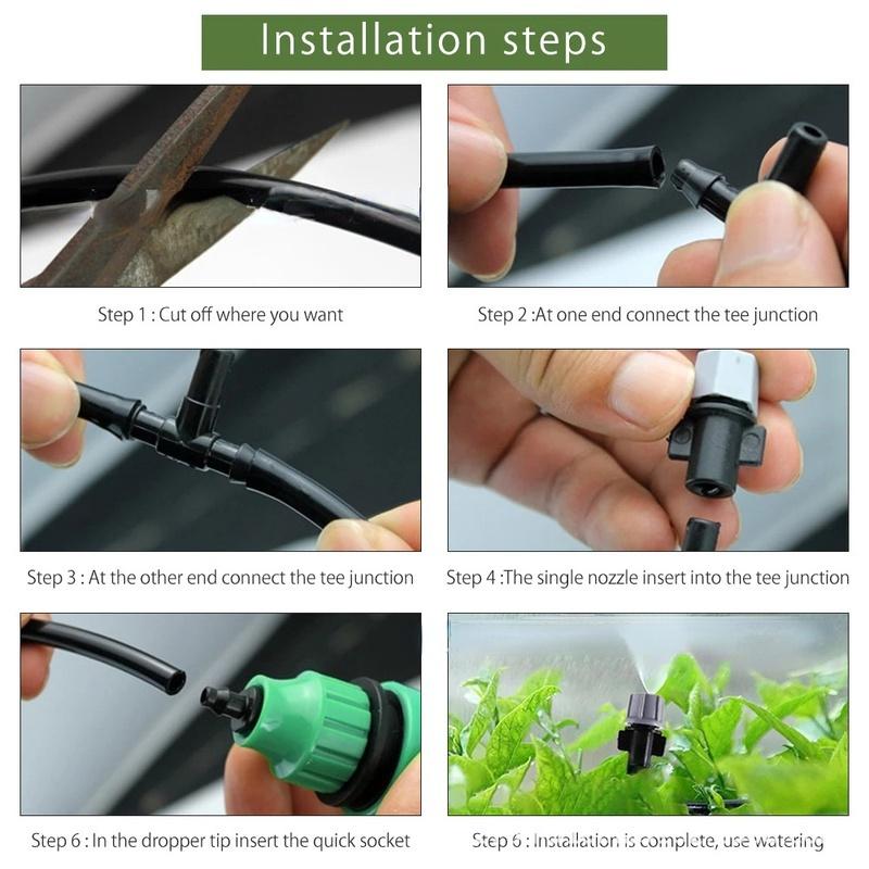 AquaGrow - Irrigatie sproei systeem - 10M DIY Druppel en Mist Set