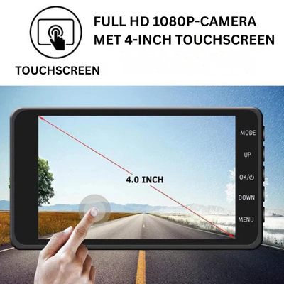 Dashcam - Draadloze Voor- en Achtercamera met Nachtzicht - DriveShield