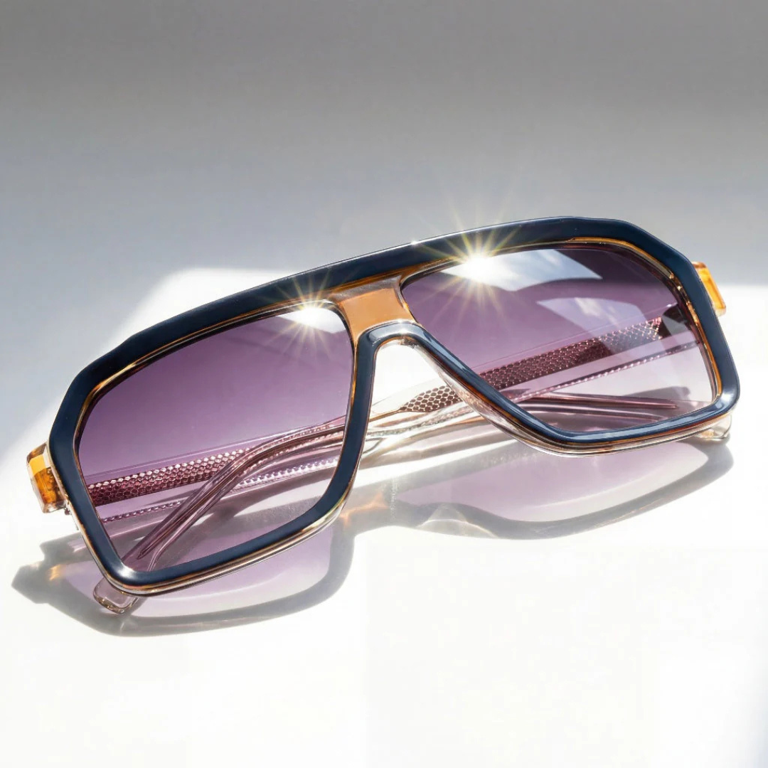 Retro Aviator Zonnebril Met UV400 Bescherming