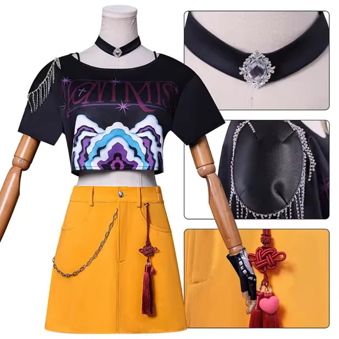 Kpop Mira Cosplay Kostuum - Complete Outfit met Pruik