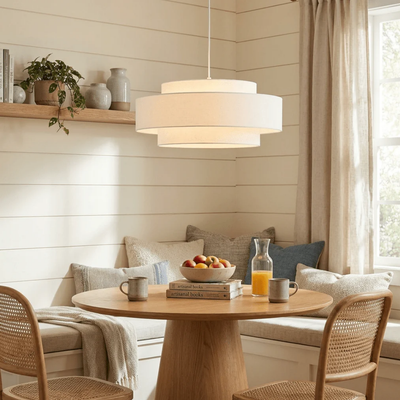 MYHOME® - Hanglamp Met Gelaagd Linnen Design