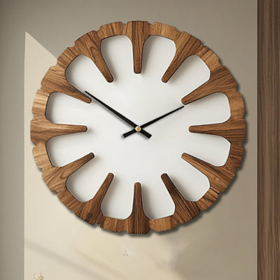 MYHOME® - Artistieke Ronde Houten Wandklok