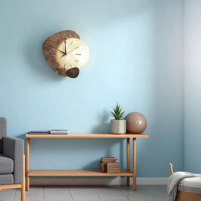 Wandklok - Moderne Maanvormige Designklok - Lunavera