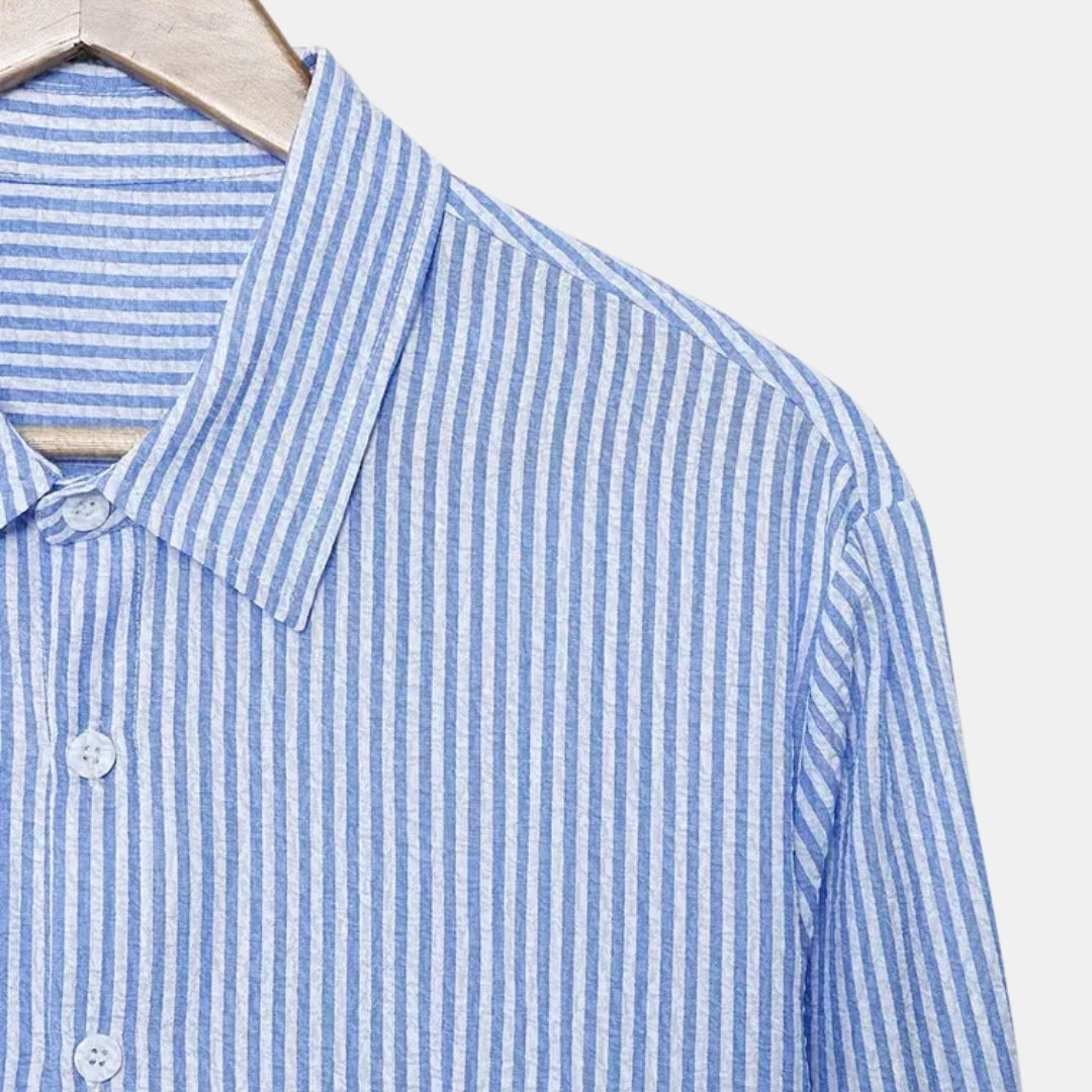 Casual Gestreept Overhemd met Lange Mouwen - Northline