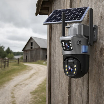 Draadloze Buitencamera - 4K Beveiliging Met Zonnepaneel