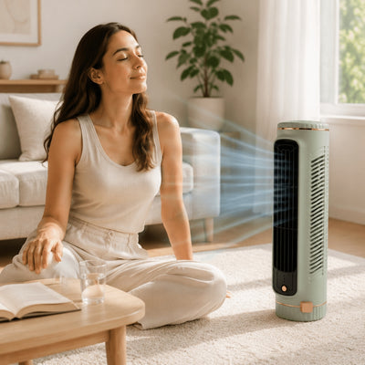 Bladloze Torenventilator - Stille 360° Luchtkoeler