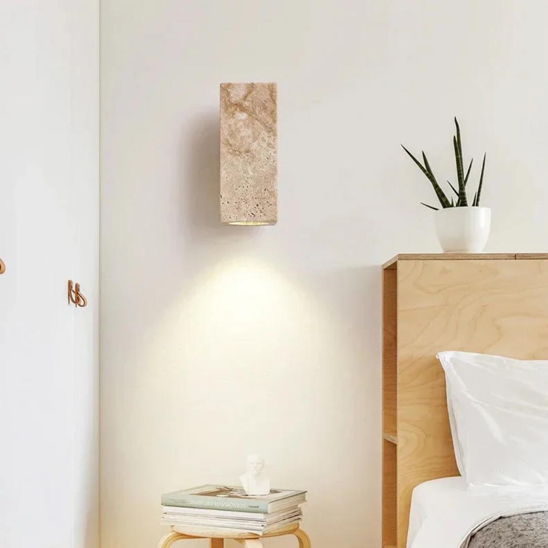 MYHOME® - Travertin Wabi Sabi Design Wandlamp