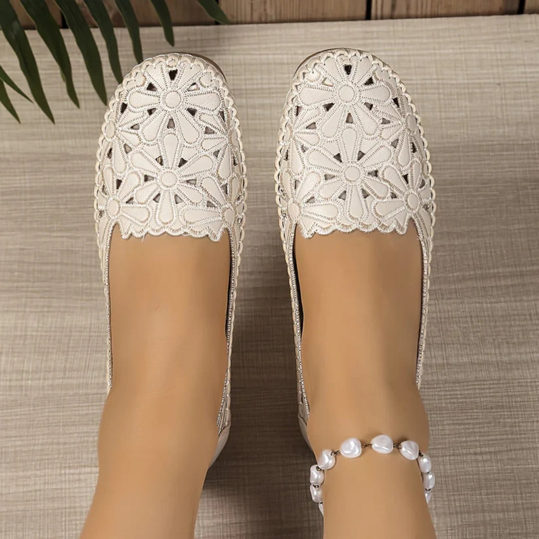 Ballerinas - Orthopedische Instappers met Opengewerkt Design