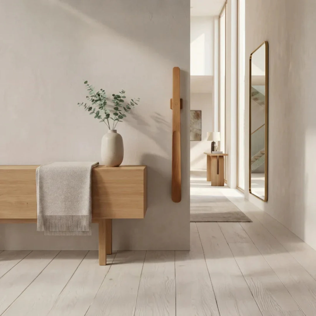 Træ Skoindtrækker med Magnetisk Vægdesign
